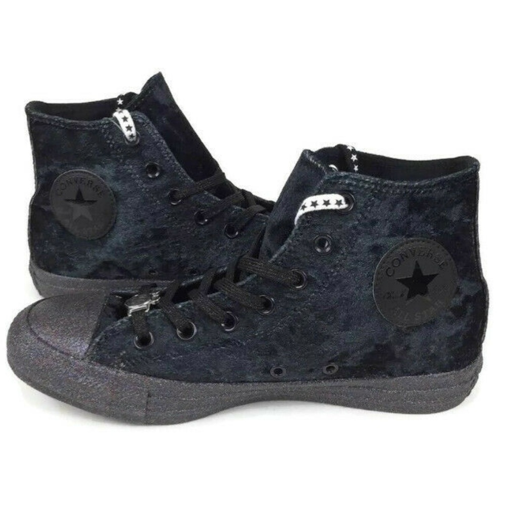 Converse CTAS Hi Miley Cyrus Velour Black Shoes